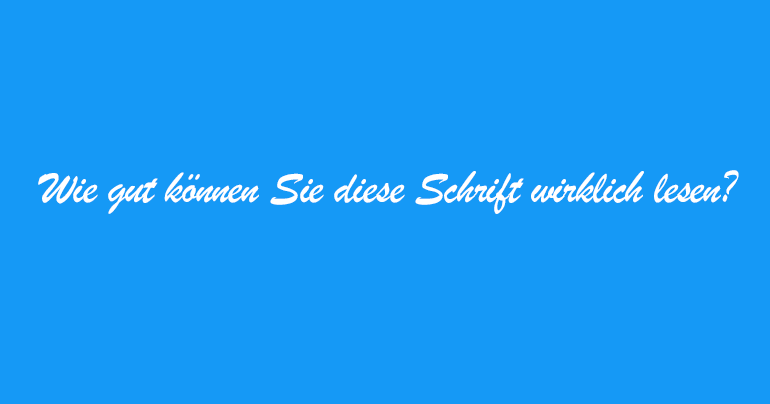 Verschnörkelte Headlines