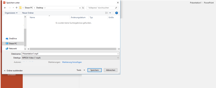 Video exportieren Windows